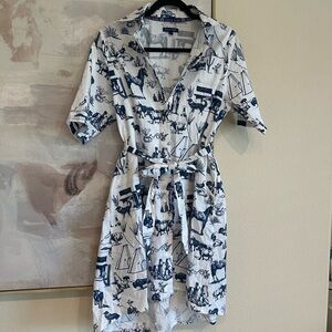 Katie Kime Marfa Button Up Shirt Dress
